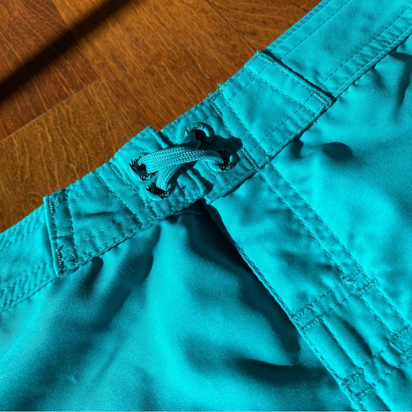 Low Rise Firefly Board Shorts in Turquoise - Picture 3 of 10